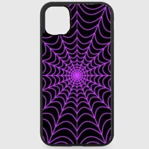 Purple Spider Web Phone Case
